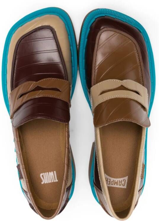 Camper Taylor leren loafers Bruin