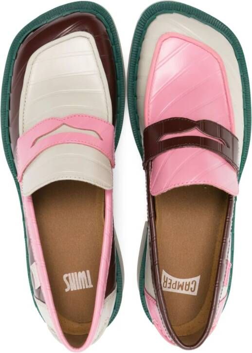 Camper Taylor leren loafers Roze