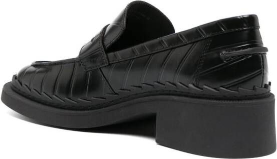 Camper Taylor leren loafers Zwart