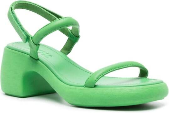 Camper Thelma leren sandalen Groen