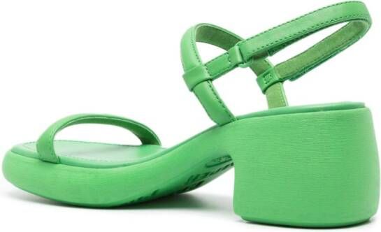 Camper Thelma leren sandalen Groen