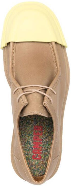 Camper Tweekleurige loafers Beige