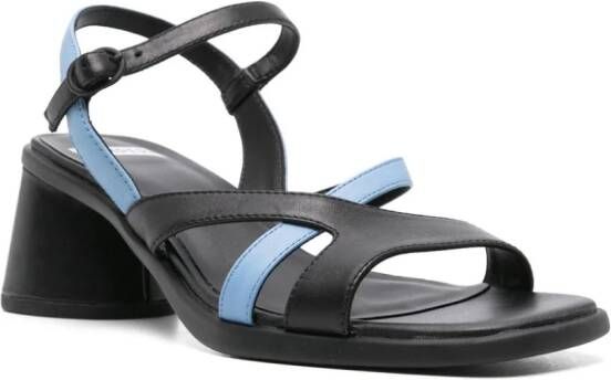 Camper Twins leren sandalen Zwart
