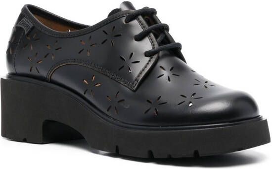 Camper Uitgesneden veterschoenen Zwart