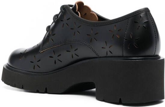 Camper Uitgesneden veterschoenen Zwart