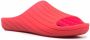 Camper Wabi slippers met open neus Rood - Thumbnail 2