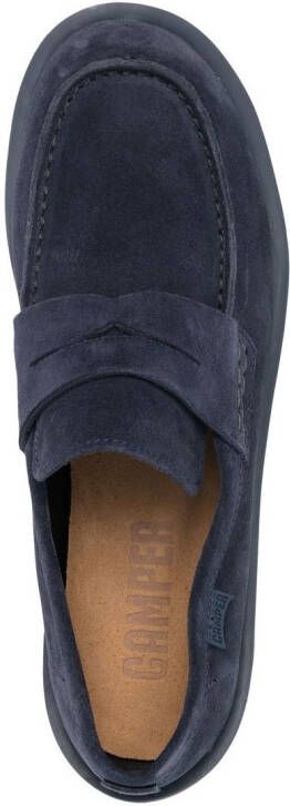 Camper Wagon suède loafers Blauw