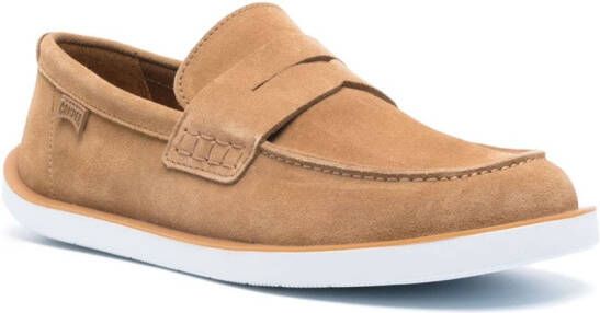 Camper Wagon suède loafers Bruin