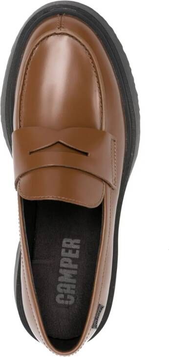 Camper Walden leren loafers Bruin