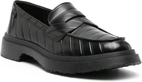 Camper Walden loafers met logo patch Zwart