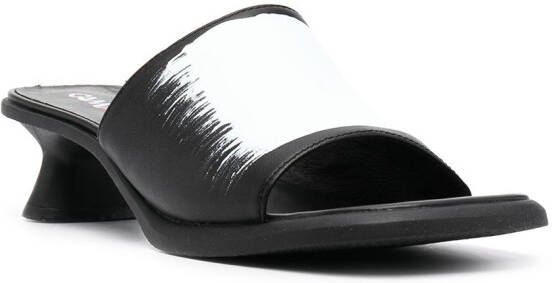 CamperLab Dina sandalen met verfstreek Zwart