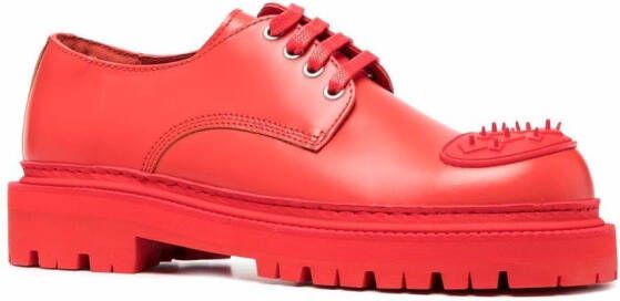 CamperLab Eki leren derby schoenen Rood