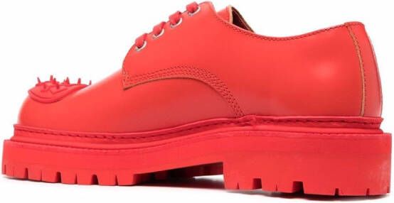 CamperLab Eki leren derby schoenen Rood