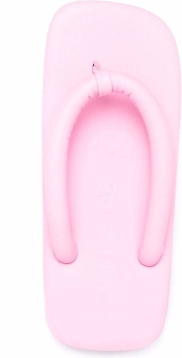 CamperLab Hastalavista teenslippers met vierkante neus Roze