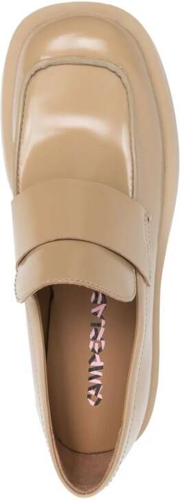 CamperLab Leren loafers Beige