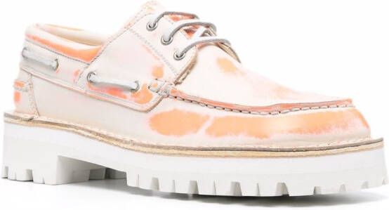 CamperLab Loafers met tie-dye print Oranje