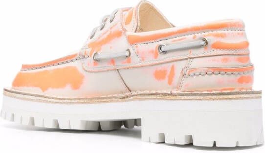 CamperLab Loafers met tie-dye print Oranje