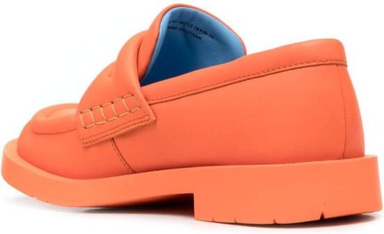 CamperLab Loafers met vierkante neus Oranje