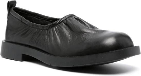 CamperLab Mil 1978 leren loafers Zwart