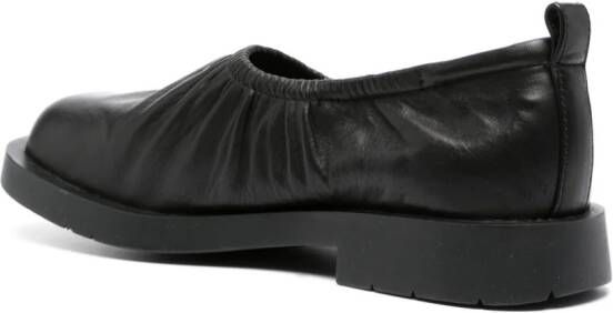 CamperLab Mil 1978 leren loafers Zwart