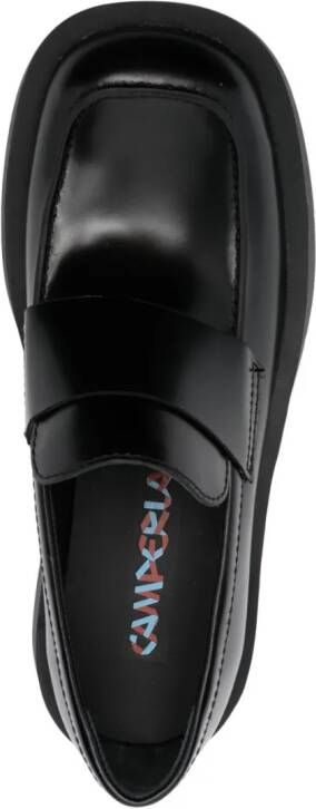 CamperLab Neuman leren loafers Zwart