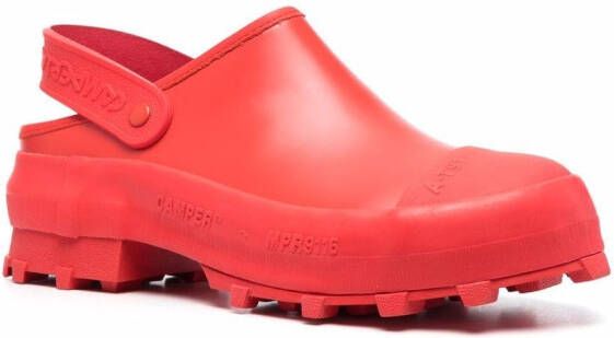 CamperLab Tractor sandalen met gesloten neus Rood