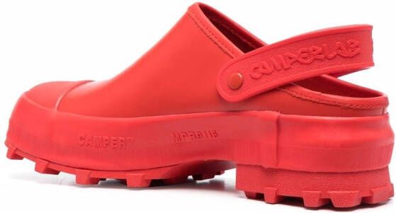CamperLab Tractor sandalen met gesloten neus Rood