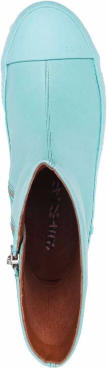 CamperLab Traktori enkellaarzen met rits Blauw
