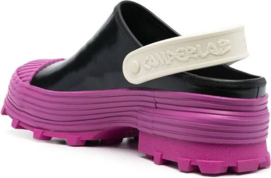 CamperLab Traktori loafers met open achterkant Zwart