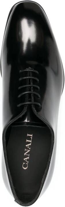 Canali Oxford lakleren schoenen Zwart
