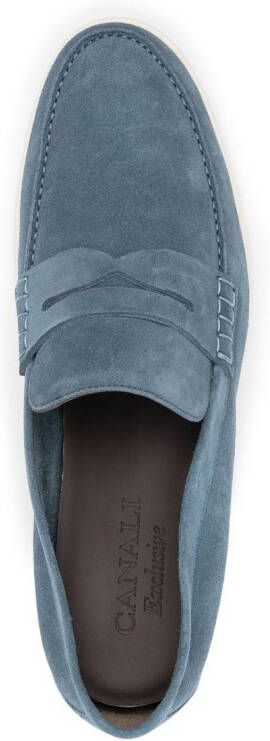 Canali Slip-on loafers Blauw