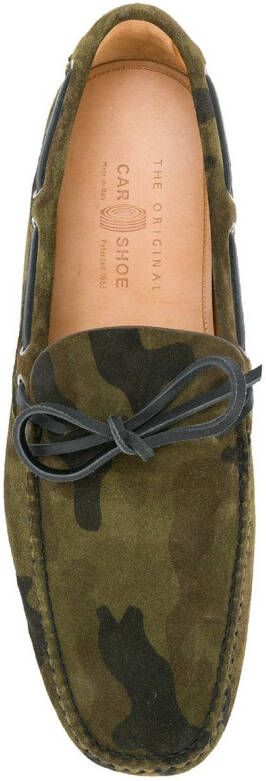 Car Shoe camouflage bestuurders loafers Groen
