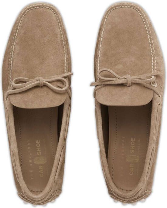 Car Shoe Driving suède loafers Beige