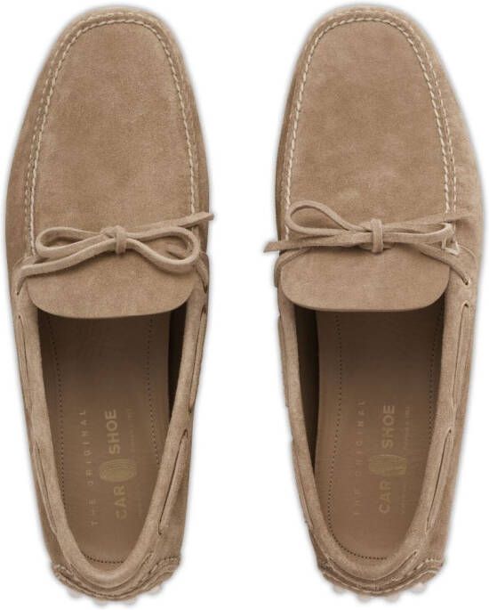 Car Shoe Driving suède loafers Beige