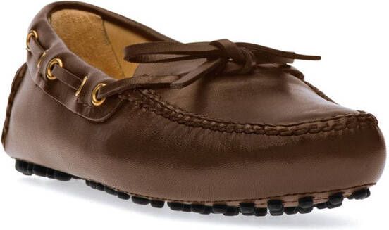 Car Shoe Leren loafers Bruin