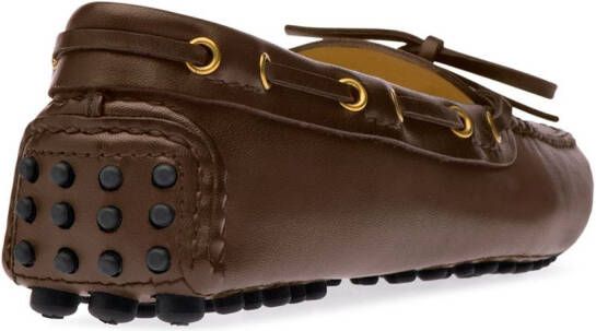 Car Shoe Leren loafers Bruin