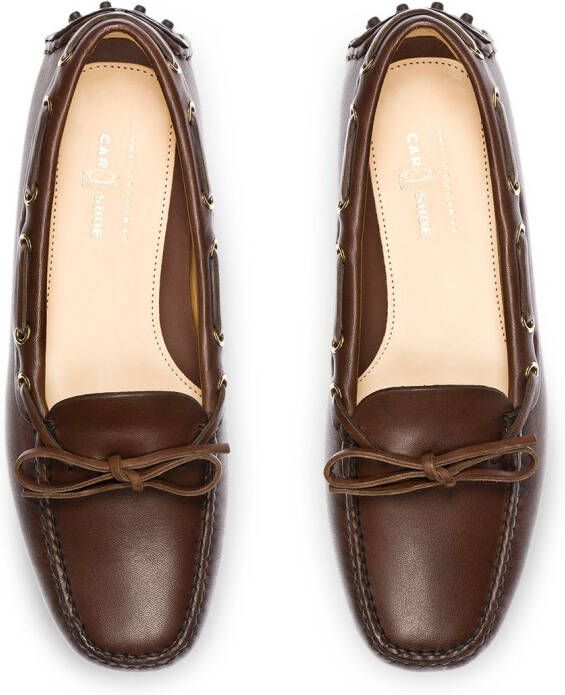 Car Shoe Leren loafers Bruin