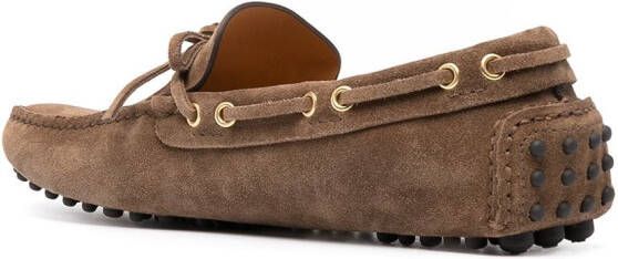 Car Shoe Loafers met geribbelde zool Bruin