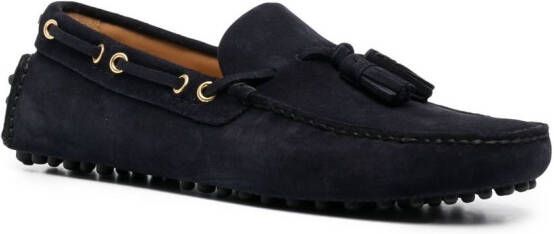 Car Shoe Loafers met kwastje Blauw