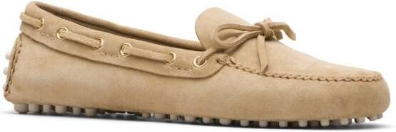 Car Shoe Lux Driving suède loafers Beige