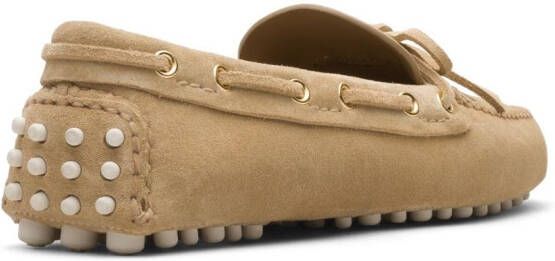 Car Shoe Lux Driving suède loafers Beige