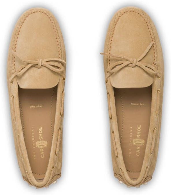 Car Shoe Lux Driving suède loafers Beige