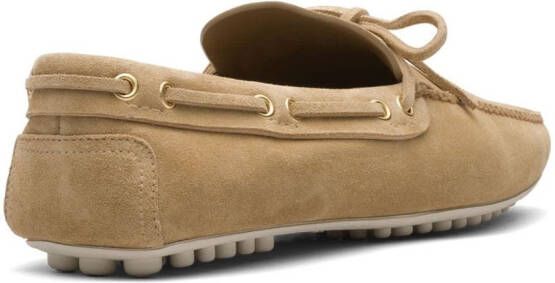 Car Shoe Lux Driving suède loafers Beige