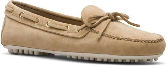 Car Shoe Lux Driving suède loafers Beige