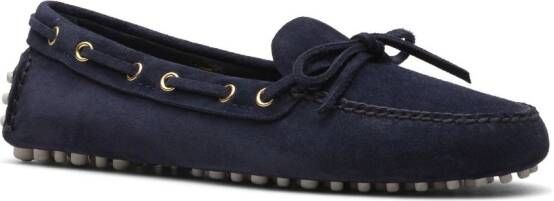 Car Shoe Lux Driving suède loafers Blauw