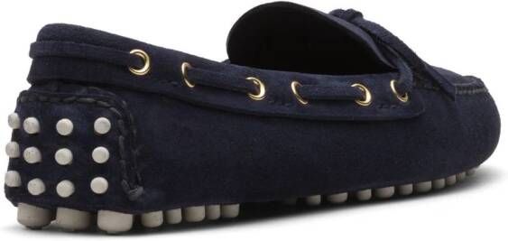 Car Shoe Lux Driving suède loafers Blauw