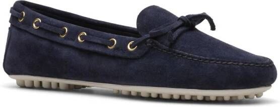 Car Shoe Lux Driving suède loafers Blauw