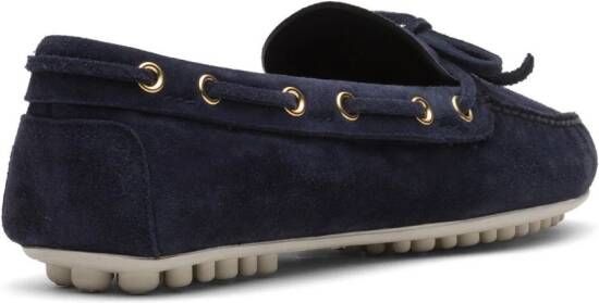 Car Shoe Lux Driving suède loafers Blauw