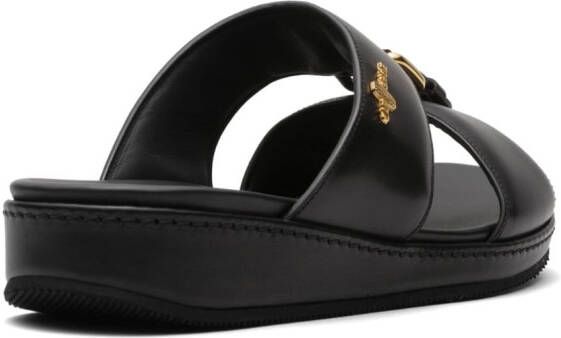 Car Shoe Sandalen verfraaid met gesp Zwart