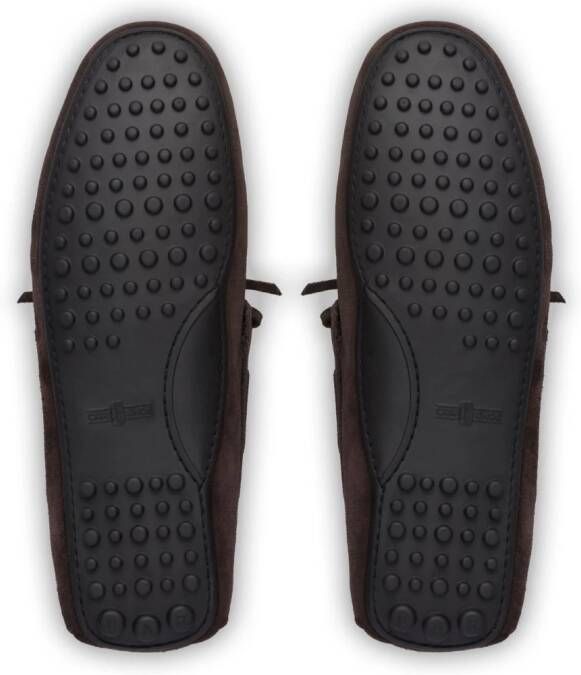 Car Shoe Suède loafers met voering Bruin